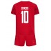 Billige Danmark Christian Eriksen #10 Børnetøj Hjemmebanetrøje til baby VM 2022 Kortærmet (+ korte bukser)